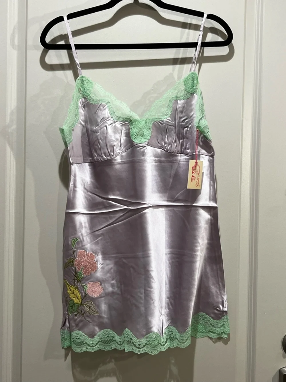 Gold Hawk Purple Haze Silk Lace Camisole NWT Large - Picture 2 of 7